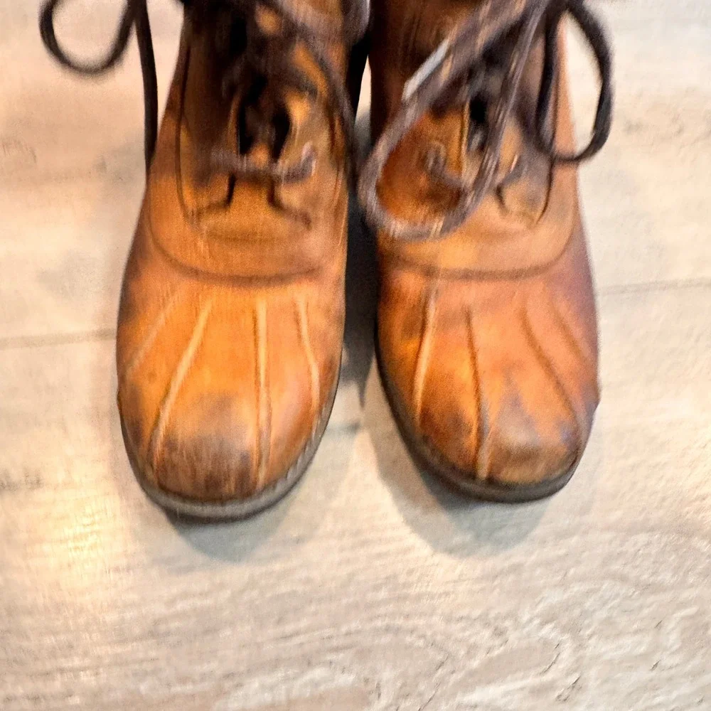 Merrell Chateau Mid Lace Fur Lined Lace Up Boots Brown Women US 7 Brown Oak‎